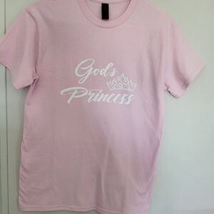 Gildan Pink Kids Tee - God's Princess Design